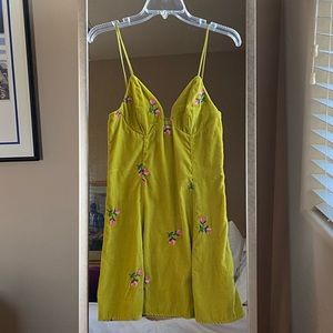 Urban Outfitters Velvet Flower Mini Dress